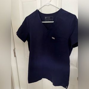 Figs Scrub Top Color Navy